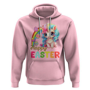 Easter Day Cute Unicorn Bunny Egg Basket Hoodie TS09 Light Pink Printyourwear