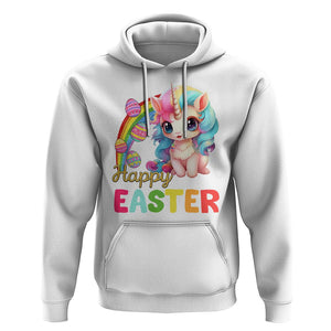 Easter Day Cute Unicorn Bunny Egg Basket Hoodie TS09 White Printyourwear