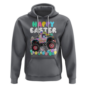 Easter Day Monster Truck Hunting Egg Boys Toddler Hoodie TS09 Charcoal Printyourwear