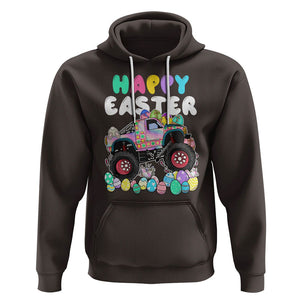 Easter Day Monster Truck Hunting Egg Boys Toddler Hoodie TS09 Dark Chocolate Printyourwear