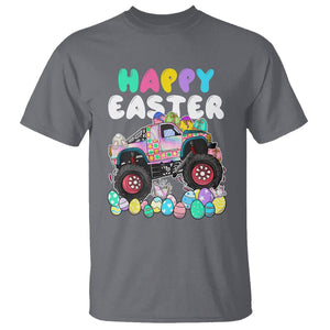 Easter Day Monster Truck Hunting Egg Boys Toddler T Shirt TS09 Charcoal Printyourwear