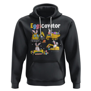 Easter Day Hoodie Eggscavator Egg Hunt Construction Trucks Toddler Boys TS09 Black Printyourwear