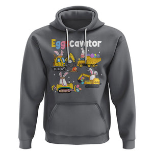 Easter Day Hoodie Eggscavator Egg Hunt Construction Trucks Toddler Boys TS09 Charcoal Printyourwear