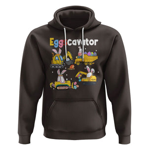 Easter Day Hoodie Eggscavator Egg Hunt Construction Trucks Toddler Boys TS09 Dark Chocolate Printyourwear