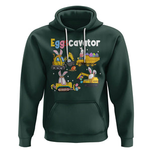 Easter Day Hoodie Eggscavator Egg Hunt Construction Trucks Toddler Boys TS09 Dark Forest Green Printyourwear