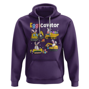 Easter Day Hoodie Eggscavator Egg Hunt Construction Trucks Toddler Boys TS09 Purple Printyourwear