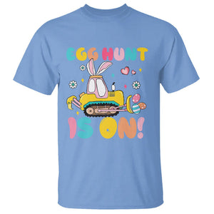 Easter Day T Shirt Egg Hunt Is On Funny Truck Bunny TS09 Carolina Blue Printyourwear