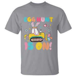 Easter Day T Shirt Egg Hunt Is On Funny Truck Bunny TS09 Sport Gray Printyourwear