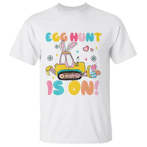 Easter Day T Shirt Egg Hunt Is On Funny Truck Bunny TS09 White Printyourwear