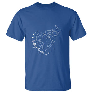 Travel Lover T Shirt Challenge Accepted World Map Traveling TS09 Royal Blue Printyourwear