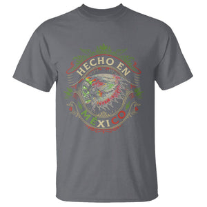 Hecho En Mexico T Shirt Aztec Skull Made In Mexico Mexican TS09 Charcoal Printyourwear