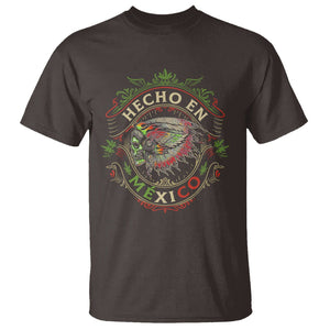 Hecho En Mexico T Shirt Aztec Skull Made In Mexico Mexican TS09 Dark Chocolate Printyourwear