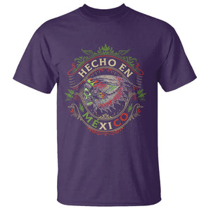 Hecho En Mexico T Shirt Aztec Skull Made In Mexico Mexican TS09 Purple Printyourwear