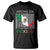 Mexican Pride T Shirt Hecho En Mexico Flag Barcode TS09 Black Printyourwear