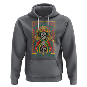 Mexican Pride Hoodie Mexicano Hasta Los Huesos Skeleton Sombrero TS09 Charcoal Printyourwear