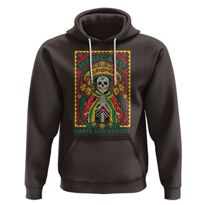 Mexican Pride Hoodie Mexicano Hasta Los Huesos Skeleton Sombrero TS09 Dark Chocolate Printyourwear