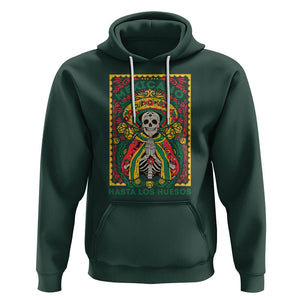 Mexican Pride Hoodie Mexicano Hasta Los Huesos Skeleton Sombrero TS09 Dark Forest Green Printyourwear