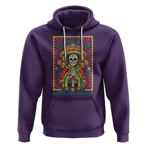 Mexican Pride Hoodie Mexicano Hasta Los Huesos Skeleton Sombrero TS09 Purple Printyourwear