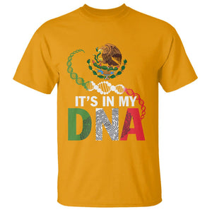 Mexican Pride T Shirt It's In My DNA Mexico Flag Proud Hispanic TS09 Gold Printyourwear