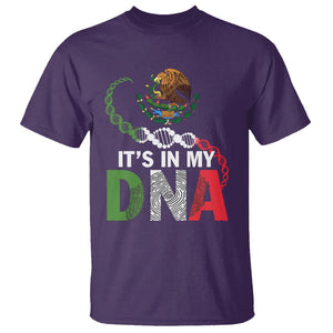 Mexican Pride T Shirt It's In My DNA Mexico Flag Proud Hispanic TS09 Purple Printyourwear