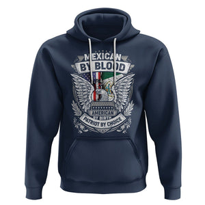 Mexican By Blood American By Birth Patriot By Choice Hoodie TS09 Navy Printyourwear