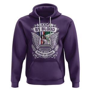 Mexican By Blood American By Birth Patriot By Choice Hoodie TS09 Purple Printyourwear