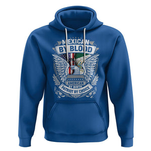 Mexican By Blood American By Birth Patriot By Choice Hoodie TS09 Royal Blue Printyourwear