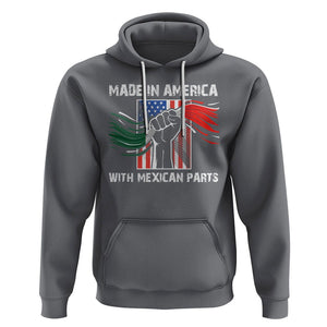 Made In America with Mexican Parts Hoodie TS09 Charcoal Printyourwear