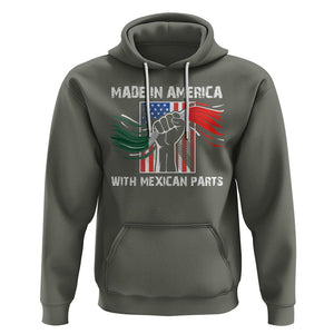 Made In America with Mexican Parts Hoodie TS09 Military Green Printyourwear