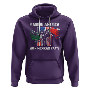 Made In America with Mexican Parts Hoodie TS09 Purple Printyourwear