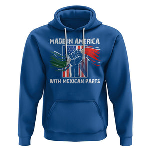 Made In America with Mexican Parts Hoodie TS09 Royal Blue Printyourwear