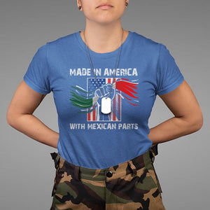 Made In America with Mexican Parts T Shirt TS09 Royal Blue Printyourwear