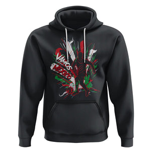 Mexican Soccer Fan Hoodie Vamos Mexico Football Fans TS09 Black Printyourwear