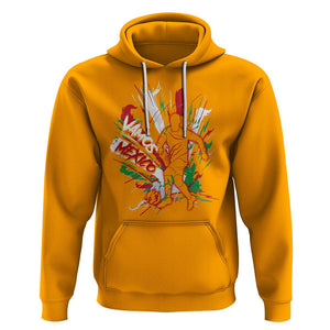 Mexican Soccer Fan Hoodie Vamos Mexico Football Fans TS09 Gold Printyourwear