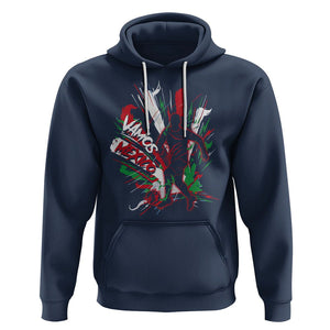 Mexican Soccer Fan Hoodie Vamos Mexico Football Fans TS09 Navy Printyourwear