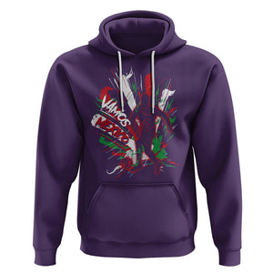 Mexican Soccer Fan Hoodie Vamos Mexico Football Fans TS09 Purple Printyourwear