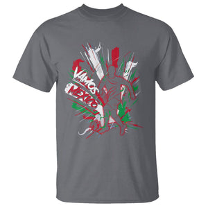 Mexican Soccer Fan T Shirt Vamos Mexico Football Fans TS09 Charcoal Printyourwear