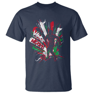 Mexican Soccer Fan T Shirt Vamos Mexico Football Fans TS09 Navy Printyourwear