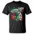 Mexican Soccer Fan T Shirt Vamos Mexico Flag Tiger TS09 Black Printyourwear