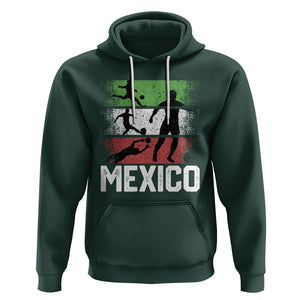 Mexican Soccer Fan Hoodie Mexico Flag Football Team TS09 Dark Forest Green Printyourwear