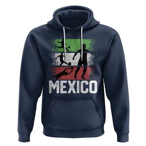 Mexican Soccer Fan Hoodie Mexico Flag Football Team TS09 Navy Printyourwear