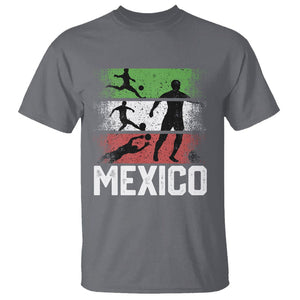 Mexican Soccer Fan T Shirt Mexico Flag Football Team TS09 Charcoal Printyourwear