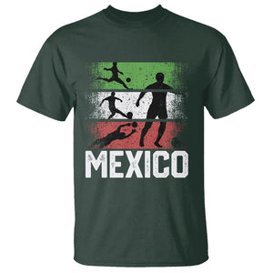 Mexican Soccer Fan T Shirt Mexico Flag Football Team TS09 Dark Forest Green Printyourwear