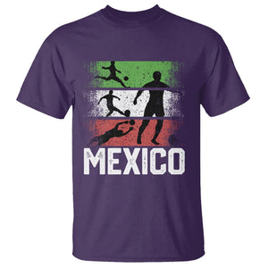 Mexican Soccer Fan T Shirt Mexico Flag Football Team TS09 Purple Printyourwear