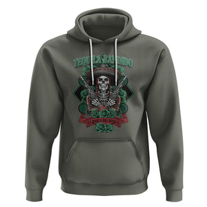 Tequila Bandido Funny Drinking Mexican Skeleton Sombrero Hoodie TS09 Military Green Printyourwear