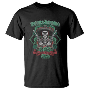 Tequila Bandido Funny Drinking Mexican Skeleton Sombrero T Shirt TS09 Black Printyourwear