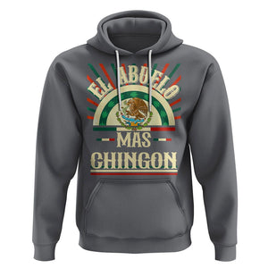 El Abuelo Mas Chingon Mexican Grandpa Mexico Father's Day Hoodie TS09 Charcoal Printyourwear