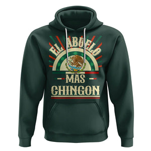 El Abuelo Mas Chingon Mexican Grandpa Mexico Father's Day Hoodie TS09 Dark Forest Green Printyourwear