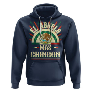 El Abuelo Mas Chingon Mexican Grandpa Mexico Father's Day Hoodie TS09 Navy Printyourwear