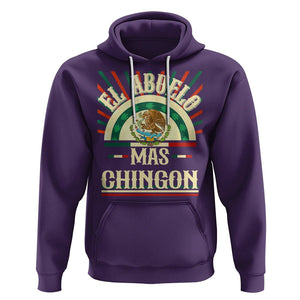 El Abuelo Mas Chingon Mexican Grandpa Mexico Father's Day Hoodie TS09 Purple Printyourwear